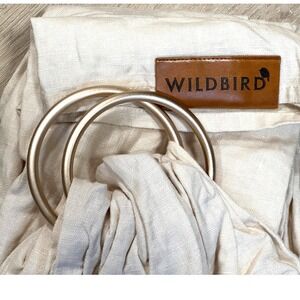 WildBird Sparrow Linen Ring Sling 74"Rose Gold Rings